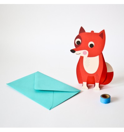 Carte Pop up Renard Ingela Arrhenius