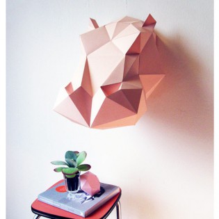 Kit de pliage papier Hippo rose - Assembli 2