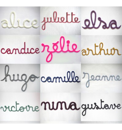 Prénoms de laine personalisé
