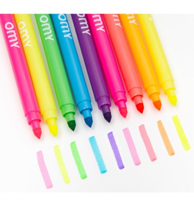 9 feutres fluos - Omy