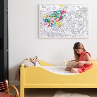 Poster Dino à colorier Omy 2