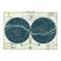 Affiche carte du ciel - Cavallini & Co