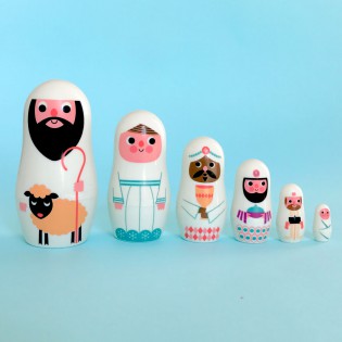 Mini matryoshka Crèche Ingela Arrhenius 2