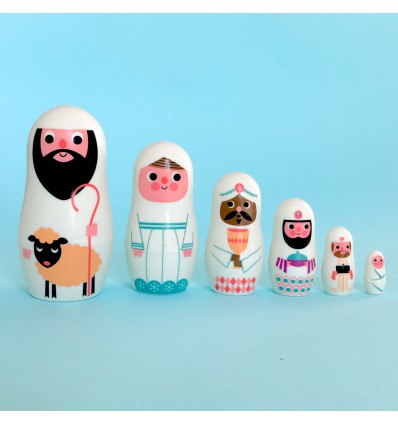 Mini matryoshka Crèche Ingela Arrhenius