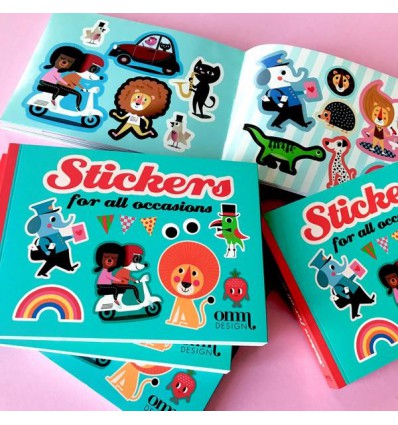 Livre de stickers bleu Ingela Arrhenius