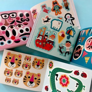 Livre de stickers bleu Ingela Arrhenius 2