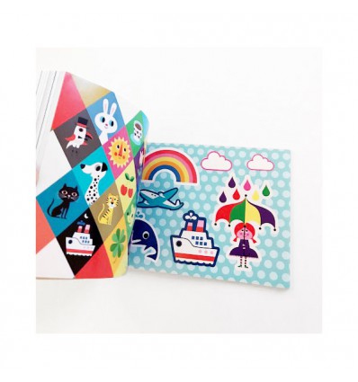 Livre de stickers bleu Ingela Arrhenius