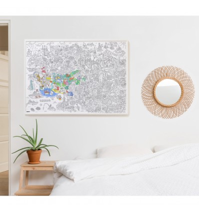 Grand Poster Bretagne à colorier Omy