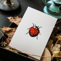 Carte Letterpress Coccinelle