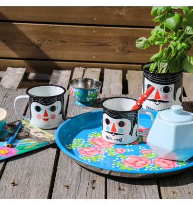 Mug tasse émaillée Couple Ingela Arrhenius - Omm design