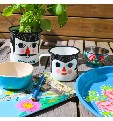 Mug tasse émaillée Couple Ingela Arrhenius - Omm design