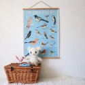 Porte affiche aimanté bois naturel 50 cm
