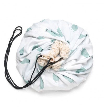 Grand Sac de rangement recto verso Circuit train/ours - Play and Go