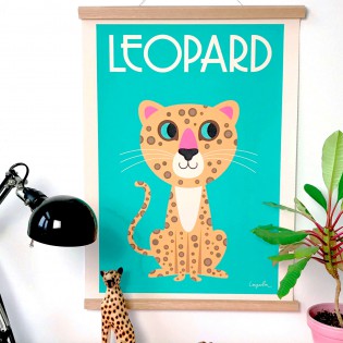 Affiche Léopard nouveau d'Ingela P Arrhenius