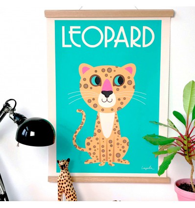 Affiche Léopard nouveau d'Ingela P Arrhenius