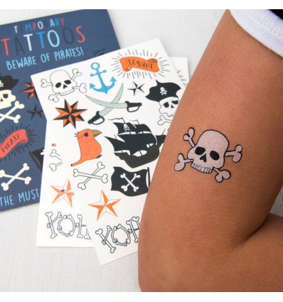 Tatouages temporaires Attention aux pirates !