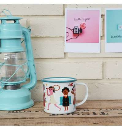 Mug émaillée Féministe Ingela Arrhenius - Omm Design