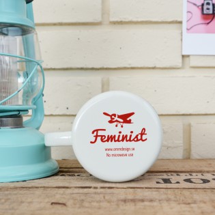 Mug émaillée Féministe Ingela Arrhenius - Omm Design 2