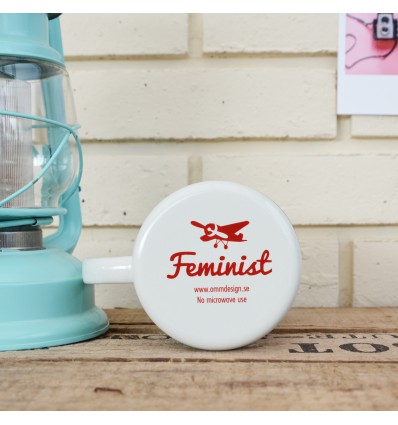 Mug émaillée Féministe Ingela Arrhenius - Omm Design