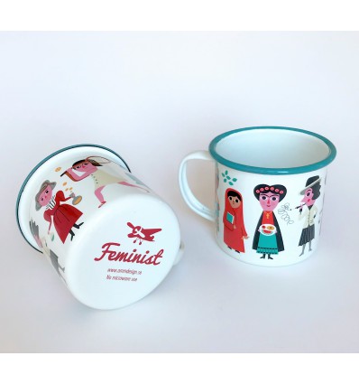 Mug émaillée Féministe Ingela Arrhenius - Omm Design