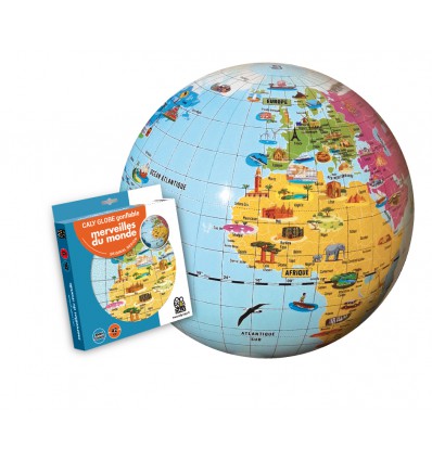 Globe gonflable Merveilles du Monde