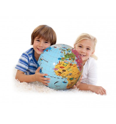 Globe gonflable "Merveilles du Monde" 40 cm - Caly