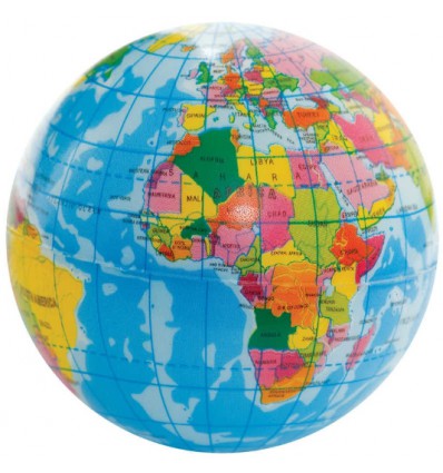Globe terrestre en mousse