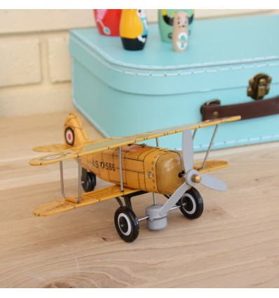 Avion jaune en métal - Protocol