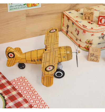 Avion jaune en métal - Protocol