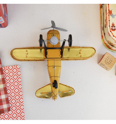 Avion jaune en métal - Protocol