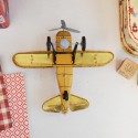 Avion jaune en métal - Protocol