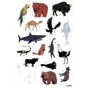 Poster & stickers Animaux du Monde - Poppik