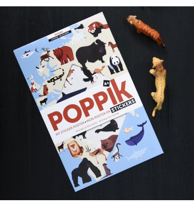 Poster & stickers Animaux du Monde - Poppik