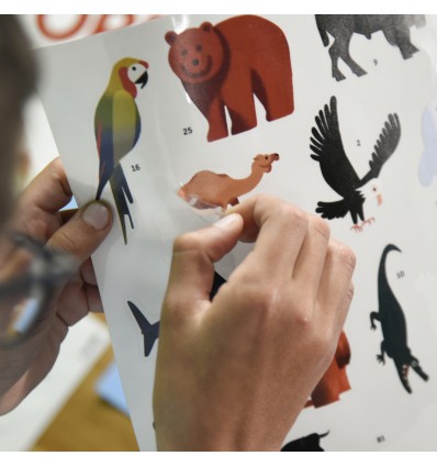 Poster & stickers Animaux du Monde - Poppik