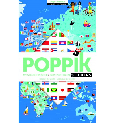 Poster & stickers Drapeaux du Monde - Poppik