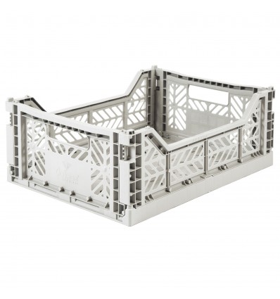 Caisse medium AY-KASA gris clair