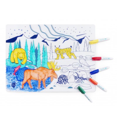 Set de table silicone Forêt Boréale - Super Petit