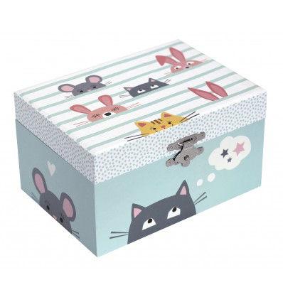 Boîte à bijoux musicale Chats - Trousselier