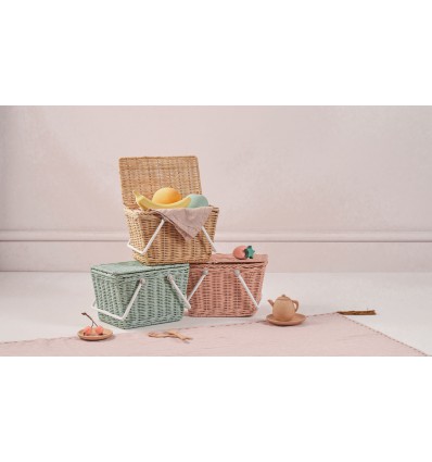 Panier pique-nique Mint en rotin - Olli Ella