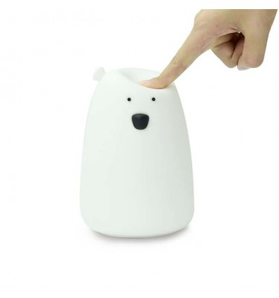 Veilleuse souple Ours Blanc - Little L