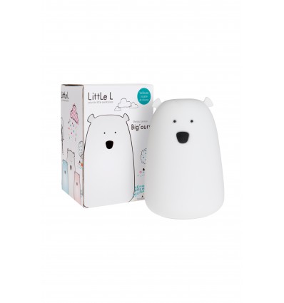 Veilleuse souple Ours Blanc - Little L
