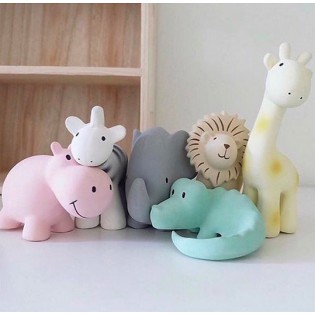 Animal du zoo Tikiri en gomme naturelle