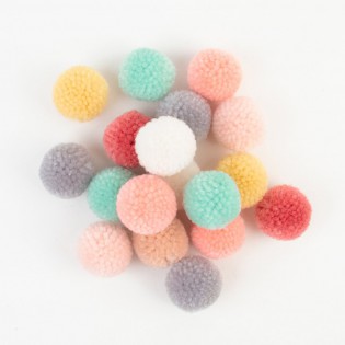 Set de pompons laine Pastel - Rico Design