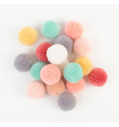 Set de pompons laine Pastel - Rico Design