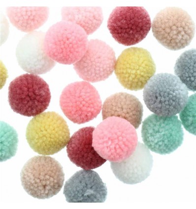 Set de pompons laine Pastel - Rico Design