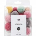 Set de pompons laine Pastel - Rico Design
