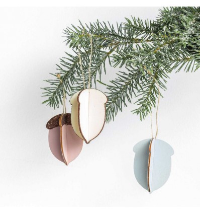 Décoration en bois Glands - Rico Design