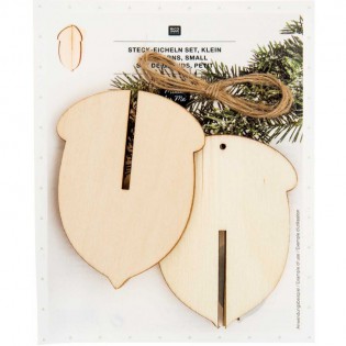 Décoration en bois Glands - Rico Design 2