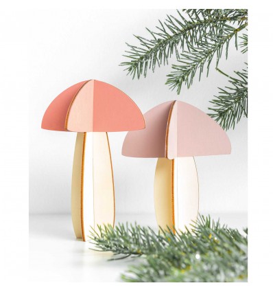 Décoration en bois Champignons - Rico Design