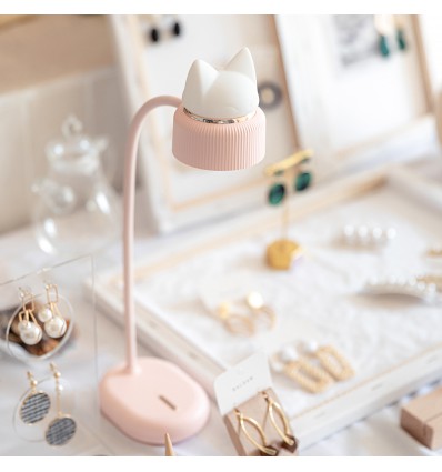 Lampe Duo sans fil chat Rose